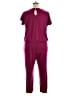 Anrabess Solid Burgundy Jumpsuit Size XL - photo 2