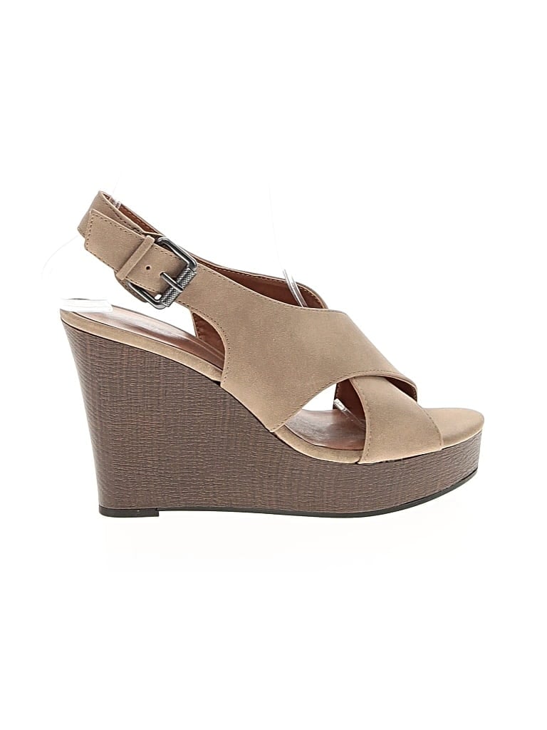 Pre-owned Indigo Rd Wedges In Brown