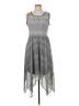 Elle Chevron-herringbone Gray Casual Dress Size M - photo 1