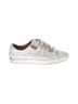 Frankie4 100% Leather Silver White Sneakers Size 6 - photo 1