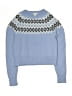 Crewcuts Chevron-herringbone Blue Pullover Sweater Size 10 - photo 1