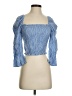 Aqua 100% Rayon Blue 3/4 Sleeve Blouse Size S - photo 1