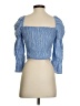 Aqua 100% Rayon Blue 3/4 Sleeve Blouse Size S - photo 2