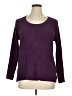 White Stag 100% Polyester Purple Pullover Sweater Size 1X - photo 1