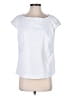 W by Worth 100% Polyester White Short Sleeve Top Size 6 - photo 1