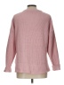Time and Tru 100% Polyester Solid Pink Pullover Sweater Size L - photo 2