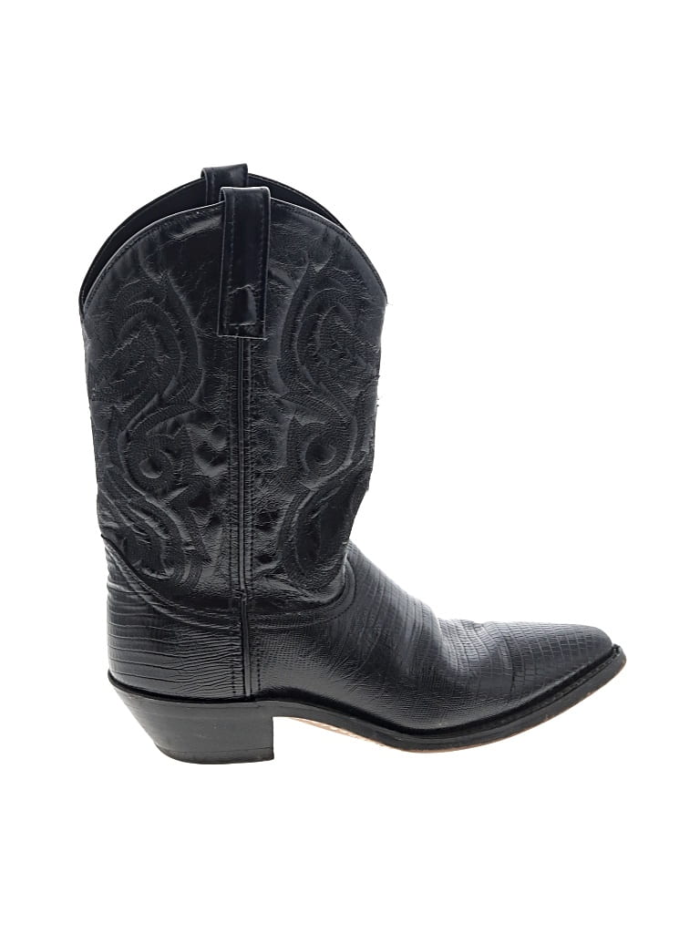 Pre-owned Assorted Brands Boots In Black