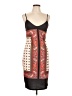 Miley + Molly Graphic Brown Cocktail Dress Size L - photo 1