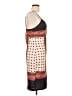 Miley + Molly Graphic Brown Cocktail Dress Size L - photo 4
