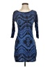 Express Chevron-herringbone Blue Cocktail Dress Size S - photo 1