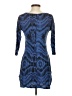 Express Chevron-herringbone Blue Cocktail Dress Size S - photo 2