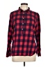 Gap Outlet Checkered-gingham Red Long Sleeve Button-Down Shirt Size L - photo 1