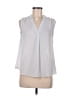 Unbranded 100% Polyester Silver Sleeveless Blouse Size M - photo 1