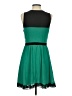 Hollywould Color Block Green Cocktail Dress Size 5 - photo 2