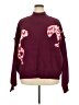 Crown & Ivy Hearts Burgundy Pullover Sweater Size XXL - photo 1