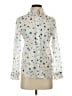 J.Crew 100% Cotton Floral Ivory Long Sleeve Blouse Size 00 - photo 1