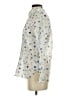 J.Crew 100% Cotton Floral Ivory Long Sleeve Blouse Size 00 - photo 5