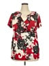 Lane Bryant Red Short Sleeve Blouse Size 18 - 20 Plus - photo 1