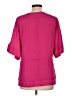 Worthington 100% Polyester Pink Short Sleeve Blouse Size L - photo 2