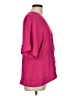 Worthington 100% Polyester Pink Short Sleeve Blouse Size L - photo 4