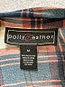 Polly & Esther 100% Polyester Plaid Blue Long Sleeve Blouse Size M - photo 7