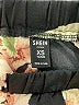 Shein 100% Polyester Floral Black Shorts Size XS - photo 3