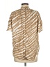 Habitual Animal Print Multi Color Tan Short Sleeve Blouse Size Lg (3) - photo 2