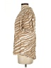 Habitual Animal Print Multi Color Tan Short Sleeve Blouse Size Lg (3) - photo 5