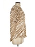Habitual Animal Print Multi Color Tan Short Sleeve Blouse Size Lg (3) - photo 4