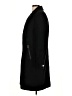 DKNY Solid Black Wool Coat Size L - photo 5