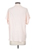Point Sur 100% Viscose Pink Short Sleeve Blouse Size S - photo 2
