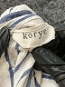Korye 100% Rayon Stripes Blue Long Sleeve Blouse Size XS - photo 7