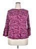 Elle Purple 3/4 Sleeve Top Size XXL - photo 1