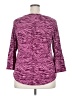 Elle Purple 3/4 Sleeve Top Size XXL - photo 2