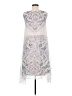DKNY 100% Polyester Gray Cocktail Dress Size M - photo 2