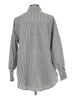 Unbranded Stripes Gray Long Sleeve Blouse Size L - photo 2