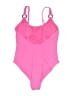 Unbranded Solid Pink One Piece Swimsuit Size XXS (estimated) - photo 2