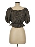 Uniqlo Black 3/4 Sleeve Blouse Size M - photo 2