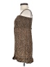 Adika 100% Rayon Animal Print Brown Cocktail Dress Size XS - photo 5