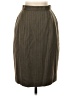 John Meyer 100% Wool Chevron-herringbone Brown Green Wool Skirt Size 4 - photo 1