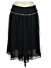 Express 100% Nylon Solid Black Casual Skirt Size 6 - photo 1