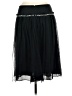 Express 100% Nylon Solid Black Casual Skirt Size 6 - photo 2