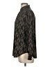Ann Taylor 100% Polyester Paisley Black Long Sleeve Blouse Size M - photo 5