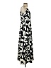 Ann Taylor LOFT 100% Polyester Print Ivory Casual Dress Size 4 (petite) - photo 4
