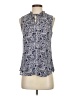 Magnolia Grace 100% Polyester Paisley Blue Sleeveless Blouse Size XS - photo 1