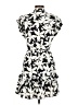 Joie 100% Polyester Print Black Cocktail Dress Size M - photo 2