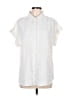 Assorted Brands 100% Polyester Stars Ivory Short Sleeve Blouse Size L - photo 1