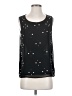 Sparkle & Fade 100% Polyester Stars Black Sleeveless Blouse Size S - photo 1