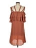 BCBGMAXAZRIA 100% Polyester Brown Cocktail Dress Size S - photo 2