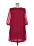 Francesca's 100% Polyester Solid Burgundy Casual Dress Size M - photo 2
